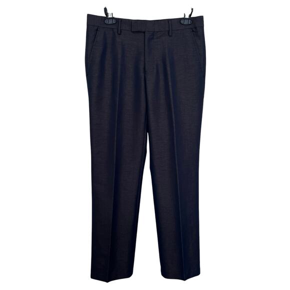 Mexx | Navy Blue Dress Tuxedo Pants Iridescent Gold Overlay 36R Fits Like 30” - Picture 2 of 8